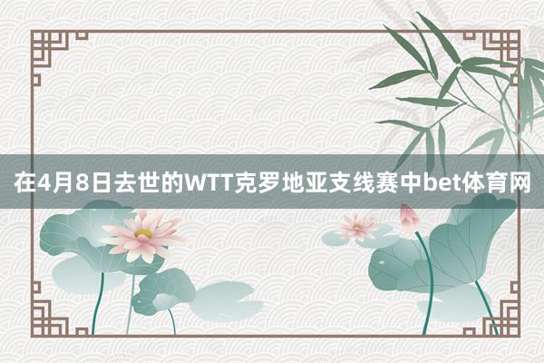 在4月8日去世的WTT克罗地亚支线赛中bet体育网