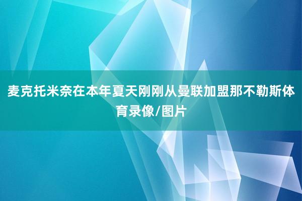 麦克托米奈在本年夏天刚刚从曼联加盟那不勒斯体育录像/图片